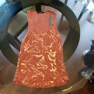 Buckle pink tank top